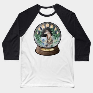 Wolf Moon Magic Baseball T-Shirt